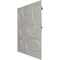 Ekena Millwork 19 5/8in. W x 19 5/8in. H Felix EnduraWall Decorative 3D Wall Panel Covers 2.67 Sq. Ft. WP20X20FEGHC - alternate 3